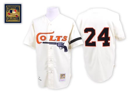 Houston Colts 24 Jimmy Wynn Cream Throwback MLB Jersey
